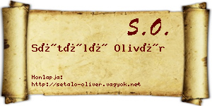 Sétáló Olivér névjegykártya